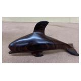 Wooden carved whale