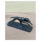 Greyhound dog bronze