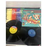 Walt Disney's Bambi and Rudolph, the red nose,