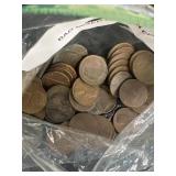 Bag of mixed Lincoln pennies