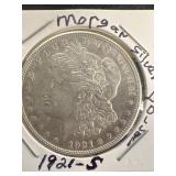 1921S Morgan, silver dollar