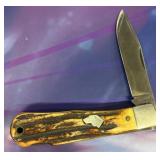 Ka-Bar dog head handled pocket knife