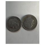 (2) Roosevelt, silver dimes