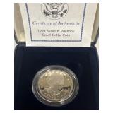 1999 Susan B Anthony proof dollar coin