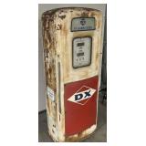 BARN FIND! Gas Pump, DX Porcelain Sign