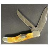 KA-Bar X11/77 Stag handled pocket knife