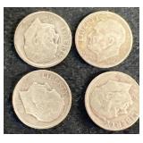 (4) Roosevelt, silver dimes