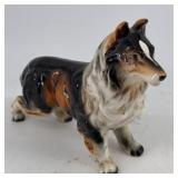 Porcelain Collie Dog Figurine