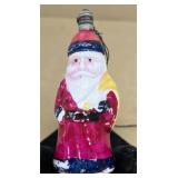 Santa Claus vintage Christmas light bulb