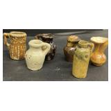 Stoneware miniature pitchers