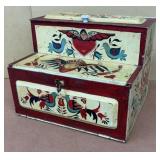 Hand painted Metal Kitchen Box