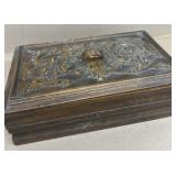 Hand carved jewelry box