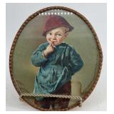 Early German Print Wall Hanger