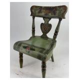 Early Child's Decorated Chair, PA Dutch-one of the