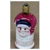 Santa Claus vintage Christmas light bulv