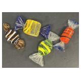 Glass candy decoration