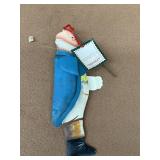 Santa's suit metal Christmas ornament