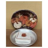 Fall factory, sealed paper plates, and napkins