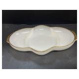 Fire king divided dish