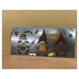 Hello fall metal decoration