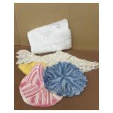 Dollies and tablecloth