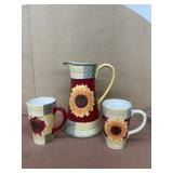 Bella cafe pitcher and muga