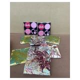 Barbie and colorful tiles