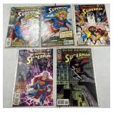 5 DC Superman/Supergirl Comic Books