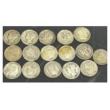 16 Silver Dimes