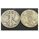 1939D/45D Walking Liberty Silver Half Dollar