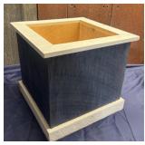 Handmade wooden flower planter