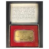 1935 CORD Car commemorative bar
