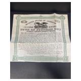 1887 fountain city Indiana public improvement bond