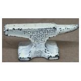 Portland Forge Inc. advertising miniature anvil