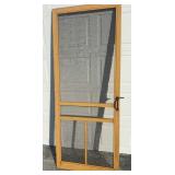 Country screen door 6' 8' x 2' 8', Mustard Pain