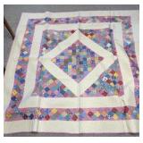 Colorful square quilt