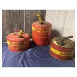 Metal gas cans