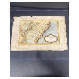 Aqua tint map of CARTE  DE LA CAROLINE very e