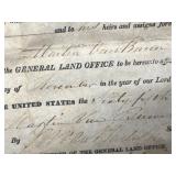USA  Land Grant, signed