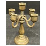 Miniature brass candleabra