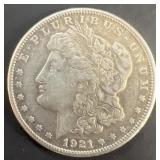 1921S Morgan, silver dollar