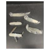 (5) multitool pocket knives