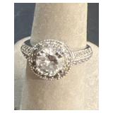 Size 7, crystal stone ring