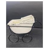 Japan porcelain baby carriage