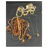 Costume jewelry necklaces, and pineapple necklace