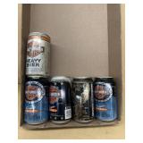 Harley Davidson collectible beer cans full