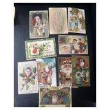 Early 1900s Santa Claus Christmas postcards