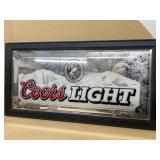 Coors light advertising mirror