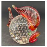 Art Glass FISH paperweight *damage on tail*