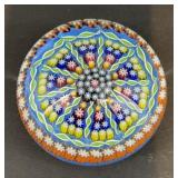 Perthshire 'millefiori' 10 spoke paperweight